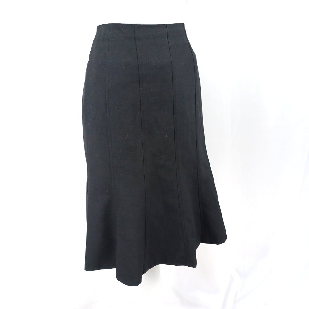 ANN TAYLOR Fine Wool Gore Panel Trumpet Flare Skirt 6 - Picture 2 of 4